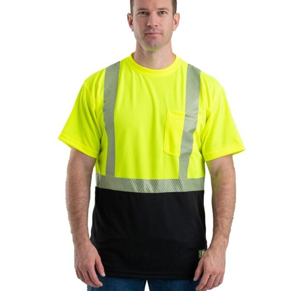 Hi-Vis Class 2 Color Blocked Pocket T-Shirt Thumbnail