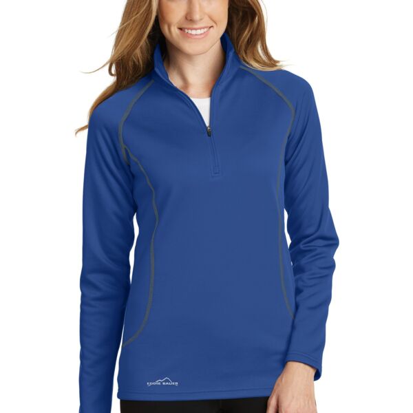 Ladies Smooth Fleece 1/2 Zip Thumbnail