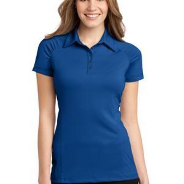 Ladies Fine Stripe Performance Polo Thumbnail
