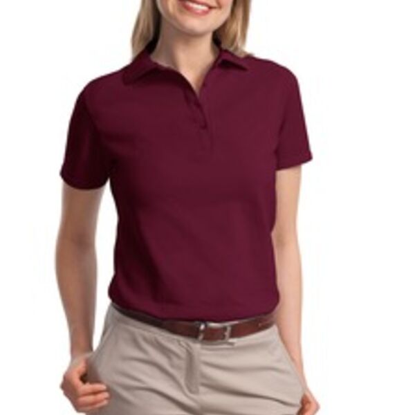 Hanes® ComfortSoft® - Ladies 7-Ounce Pique Knit Sport Shirt. 035X  Thumbnail