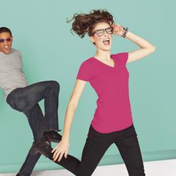 District® - Juniors Concert V-Neck Tee. DT5501 Thumbnail