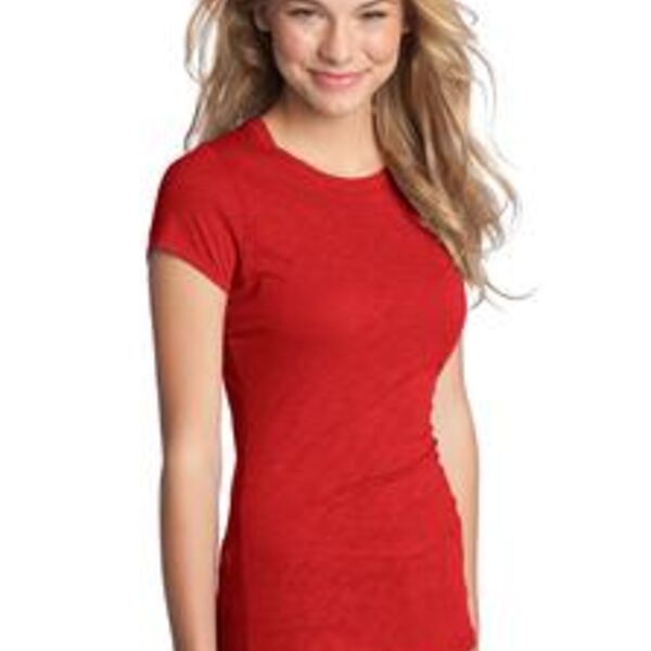 District® - Juniors Slub Cap Sleeve Crew Tee DT251  Thumbnail