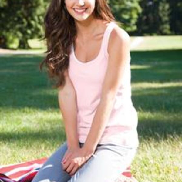 District® - Juniors 60/40 Racerback Tank. DT237  Thumbnail