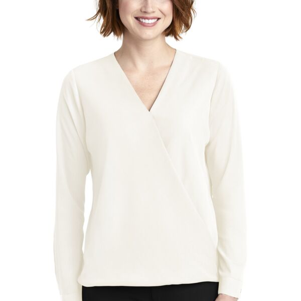 Port Authority ® Ladies Trendy Silhouette Wrap Blouse Thumbnail